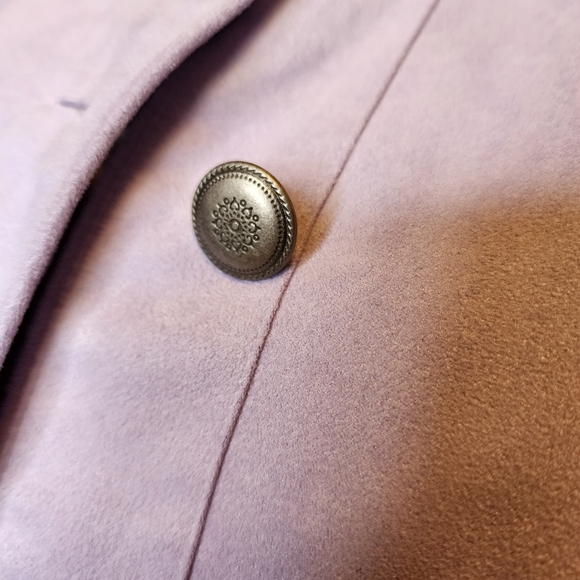 Tanjay EUC faux suede light purple jacket blazer - Picture 3 of 10